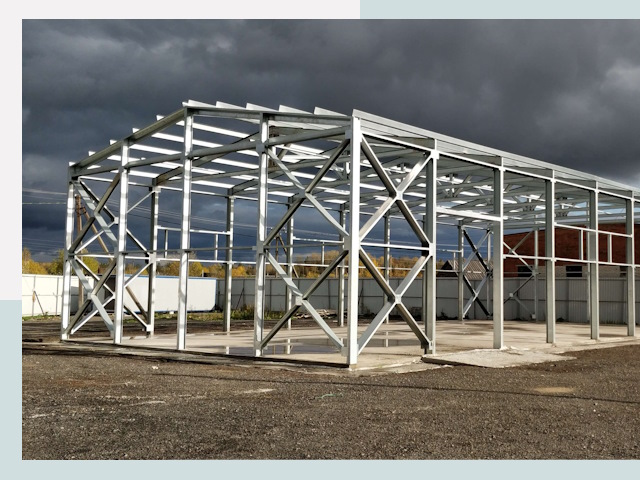 Двускатные ангары в Бугульма от 606 руб. за квадрат