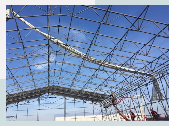 Шатровые ангары от 606 руб. в Бугульме и Татарстане