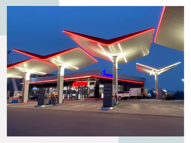 Навесы для АЗС в Бугульме