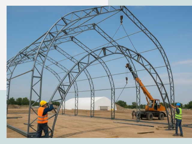 Монтаж ангаров в Бугульме от 606 руб. - Надежно и быстро